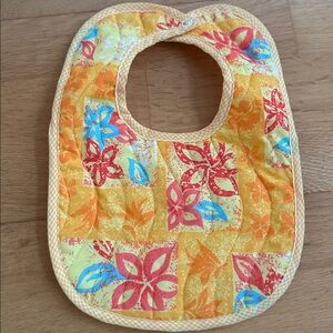 Hawaiian Colorful Floral Quilted Baby Bib